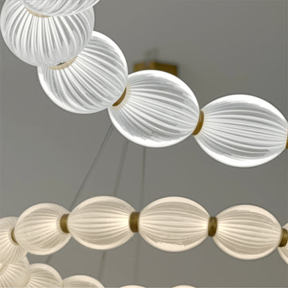 Lampadario LED a sospensione FAUSTO II, 42W, Luce Fredda/Calda/Neutra, Altezza regolabile, Lampadari Moderni Oro Titolo predefinito Alessandro Design