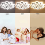 Lampadario a LED con telecomando BLOSSOM 146W, 12 Petali, Luce Fredda/Calda/Neutra 3000k/4000k/6000k, Dimmerabile, Lampadario a LED Bianco con telecomando Titolo predefinito Alessandro Design