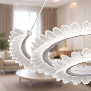 Lampadario LED con telecomando LT188WH, Cristallo e metallo, 40W, Dimmerabile, Altezza regolabile, Luce fredda/calda/neutra, Illuminazione di lusso Lampadari LED con telecomando Titolo predefinito Alessandro Design