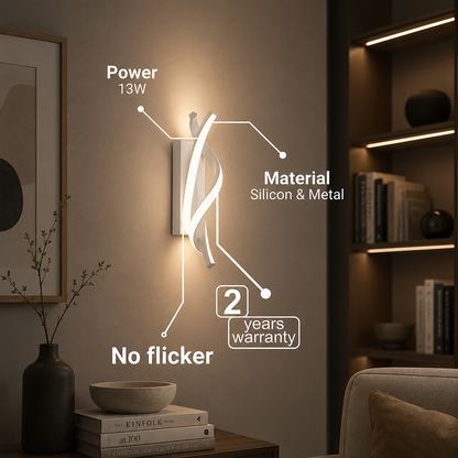 Lampada da parete Reid LED 13W, Luce Fredda/Calda/Neutra, Bianco Lampade da parete per interni Titolo predefinito Alessandro Design