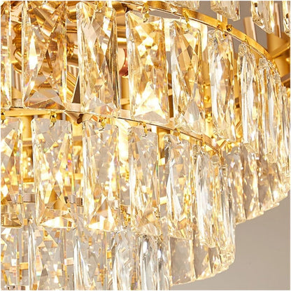 VERSAILLES Lampadario in cristallo Supremo, CC900/800GD, 12xE14, diametro 80 cm, oro lucido, altezza regolabile, metallo e cristallo Lampadari in cristallo Titolo predefinito Alessandro Design