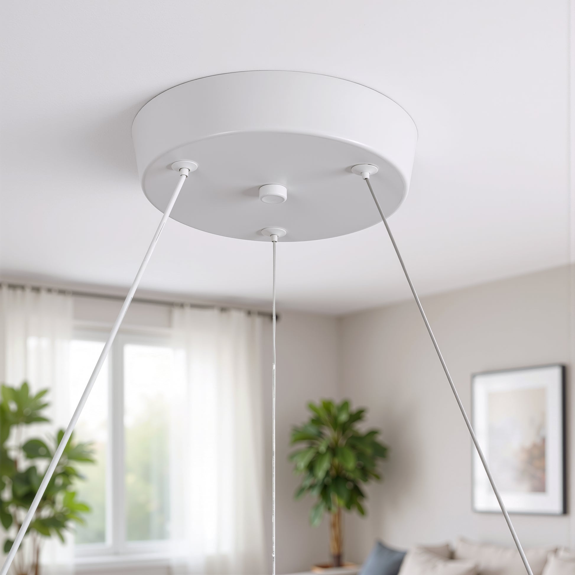 Lampadario LED con telecomando LT188WH, Cristallo e metallo, 40W, Dimmerabile, Altezza regolabile, Luce fredda/calda/neutra, Illuminazione di lusso Lampadari LED con telecomando Titolo predefinito Alessandro Design