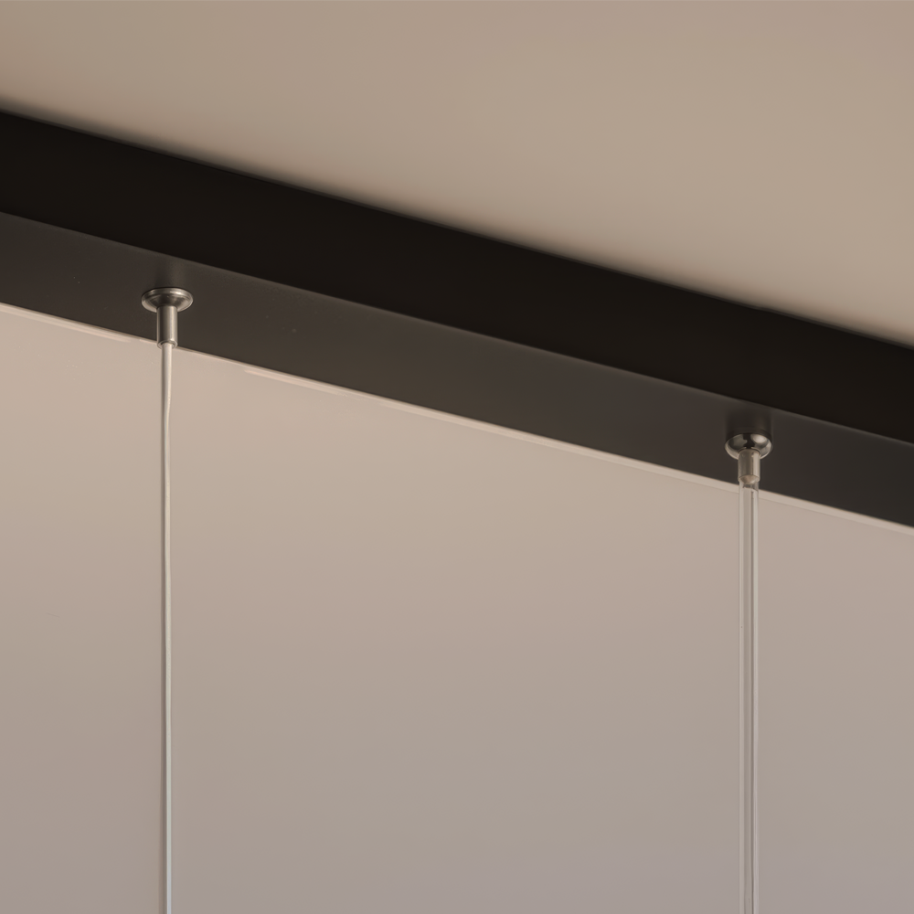 Lampadario LED a Sospensione con Telecomando ZIGZAG 27W, Luce Fredda/Calda/Neutra, Dimmerabile, Nero, Lampadari LED con Telecomando Titolo predefinito Alessandro Design