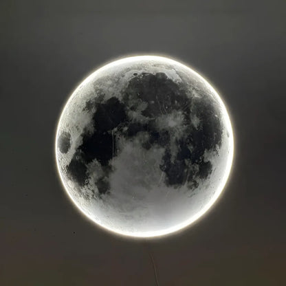 Lampada da Parete Decorativa LED Moon 54W Diametro 80CM Luce Calda Neutra Fredda 3000/4000/6000K Lampadari LED con Telecomando Titolo predefinito Alessandro Design