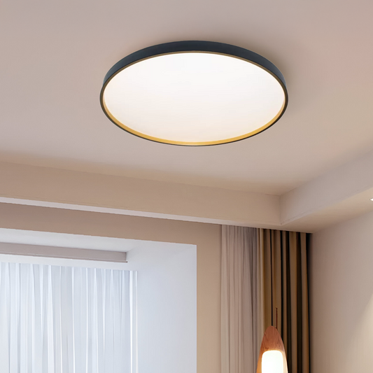 Plafoniera LED Fantas 46W, Rotonda, Abs, Plafoniere LED Bianco e Nero Titolo predefinito Alessandro Design