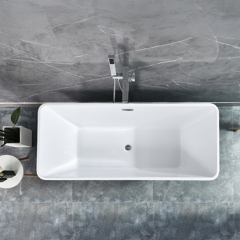 Vasca Da Bagno Freestanding, Rettangolare, Acrilico, Giallo Limone, 170×78×60 Cm Vasche Da Bagno Freestanding Titolo predefinito Alessandro Design