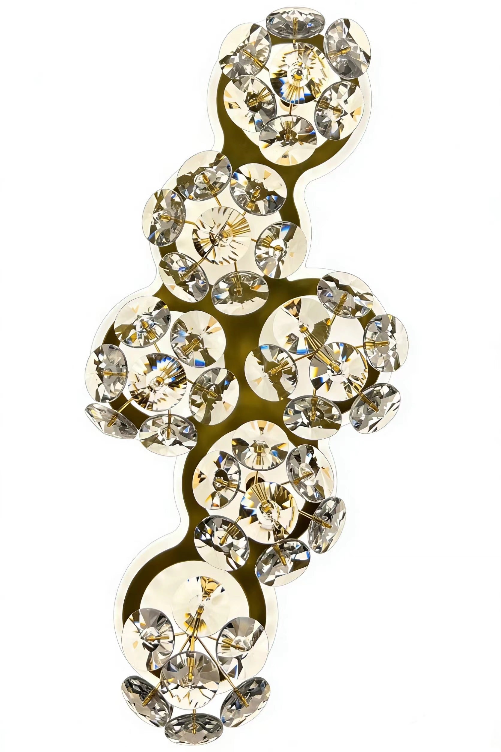 Lampada da parete a LED decorativa in cristallo BLOSSOM Luce fredda/neutra/calda Lampada da parete per interni dorata Titolo predefinito Alessandro Design