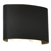 Applique LED da Esterno e Interno, 4 Sorgenti x 1W, IP65, ABS, Nero, 3000K Applique da Esterno Titolo predefinito Alessandro Design