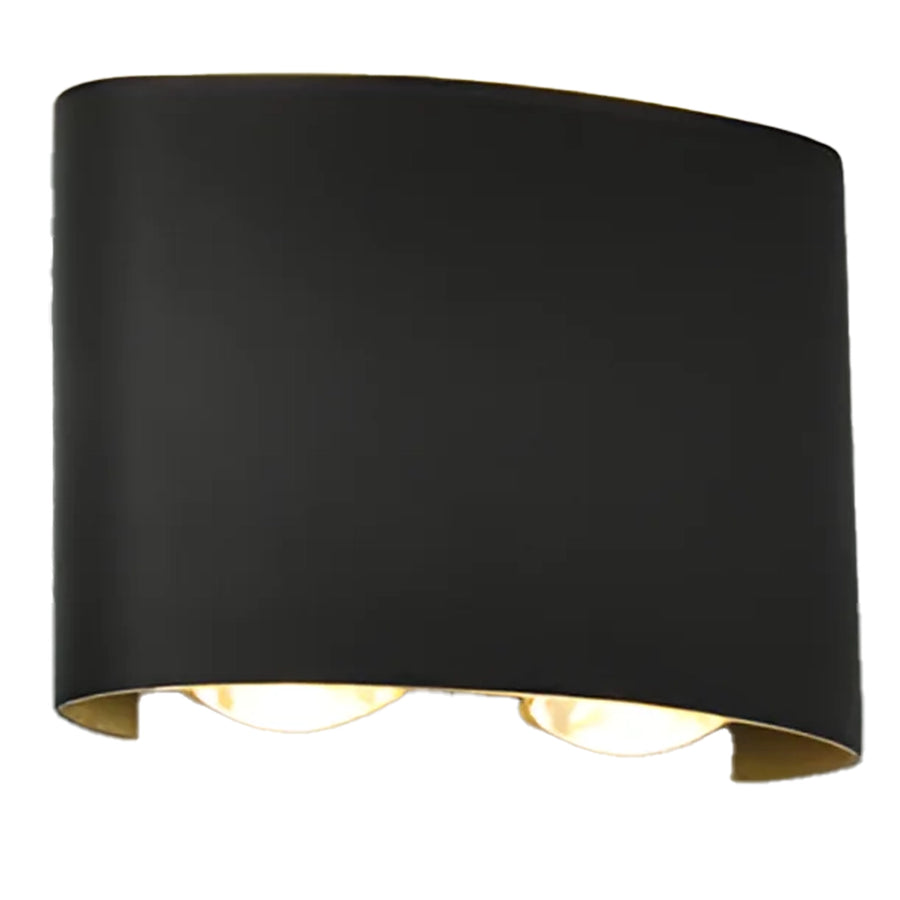 Applique LED da Esterno e Interno, 4 Sorgenti x 1W, IP65, ABS, Nero, 3000K Applique da Esterno Titolo predefinito Alessandro Design