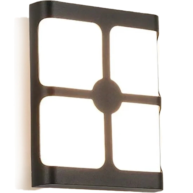 Timeea Lampada da parete a LED per esterno, 18W, Nero, 3000K Lampada da parete per esterno Titolo predefinito Alessandro Design