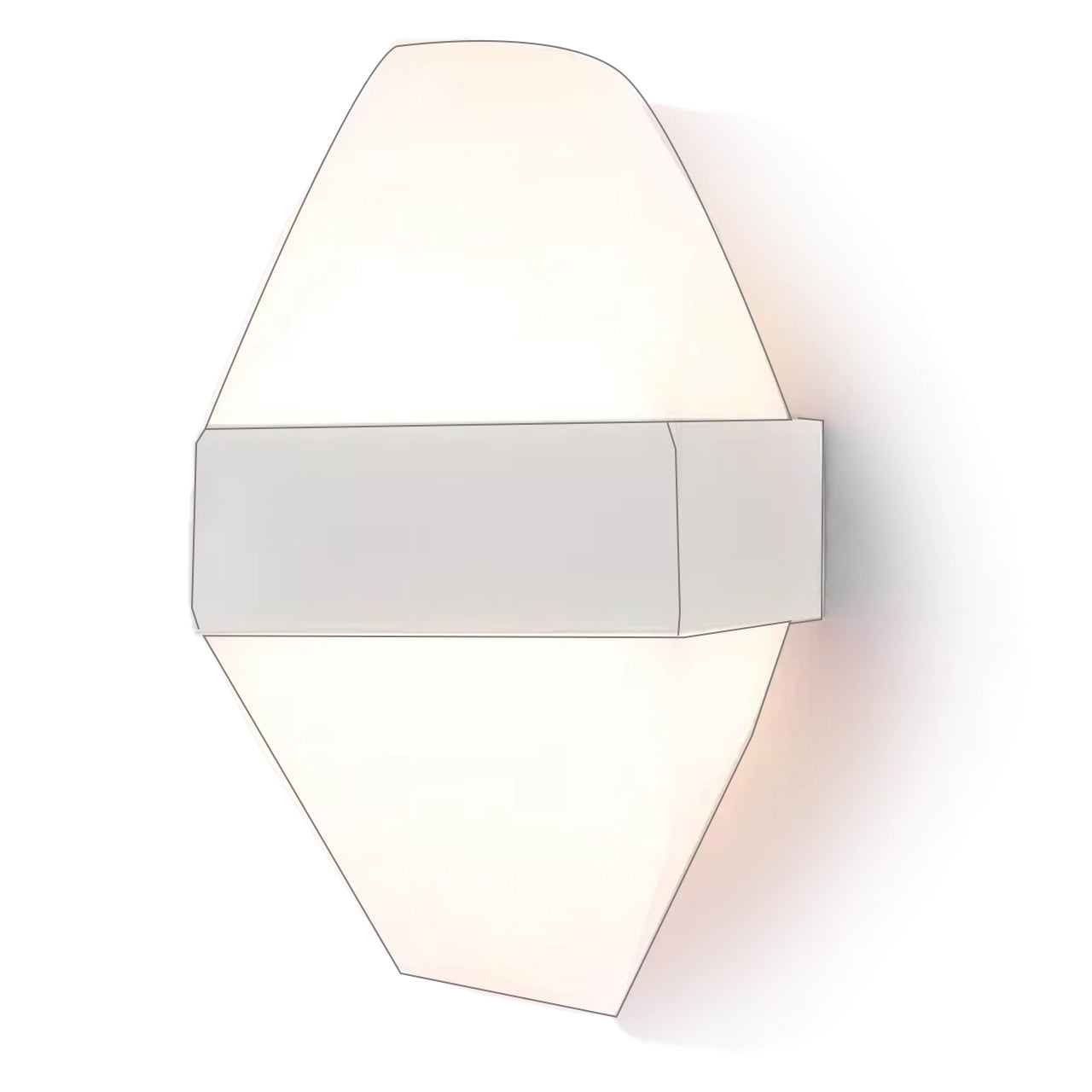 Lampada da parete per esterno a LED ICEBERG 10W Metallo IP65 Lampada da parete per esterno Bianco Titolo predefinito Alessandro Design