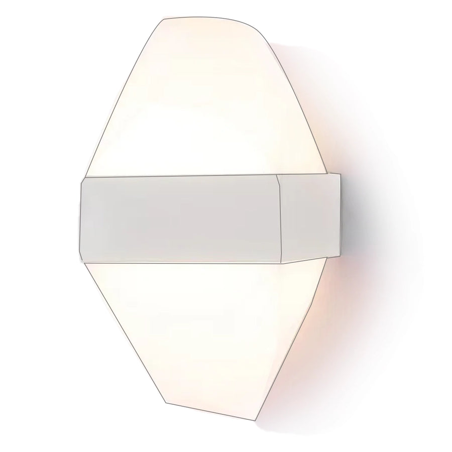 Lampada da parete per esterno a LED ICEBERG 10W Metallo IP65 Lampada da parete per esterno Bianco Titolo predefinito Alessandro Design