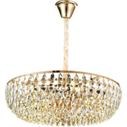 Lampadario in cristallo CC1677/400GD, 4xE14, Oro lucido, Altezza regolabile, Metallo e cristallo Lampadari in cristallo Titolo predefinito Alessandro Design