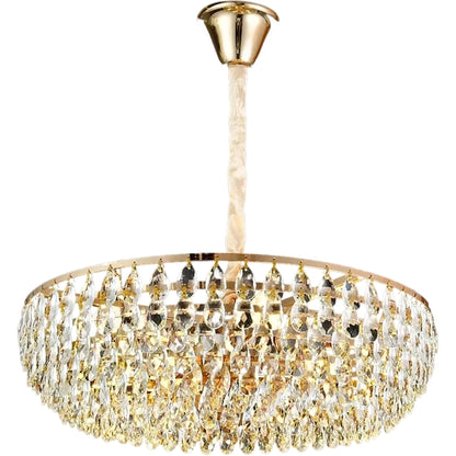 Lampadario in cristallo CC1677/400GD, 4xE14, Oro lucido, Altezza regolabile, Metallo e cristallo Lampadari in cristallo Titolo predefinito Alessandro Design