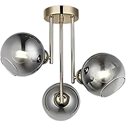 Lampadario moderno con lampadina MODUS, 3x E27, Oro, Metallo Lampadari Moderni Titolo predefinito Alessandro Design
