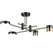 Lampadario LED Palius 48W Nero, 4 Bracci Titolo predefinito Alessandro Design