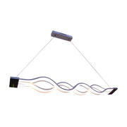 Lampadario LED a Sospensione con Telecomando WAVE 89W, Lineare, Luce Fredda/Calda/Neutra, Dimmerabile, Bianco, Lampadari LED con Telecomando Titolo predefinito Alessandro Design