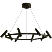 Lampadario LED Harman, 29W, 8 Sorgenti, Luce Neutra, Nero Lampadari Moderni Titolo predefinito Alessandro Design