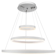 Lustra LED suspendata cu telecomanda SERENA 85W, 60cm, 3 Cercuri, lumina Rece/Calda/Neutra, Dimabila, Alb, Inaltime Reglabila Lustre LED cu Telecomanda Default Title Alessandro Design