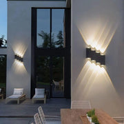 AX232 Applique LED da Esterno, 8 Sorgenti, 8W, Nero, 3000K Applique da Esterno Titolo predefinito Alessandro Design