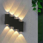 AX232 Applique LED da Esterno, 8 Sorgenti, 8W, Nero, 3000K Applique da Esterno Titolo predefinito Alessandro Design