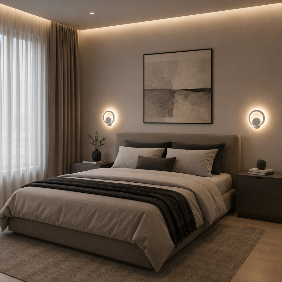 Lampada LED Urbanist 19W Rotonda Luce Fredda/Calda/Neutra in Acrilico e Metallo Bianco