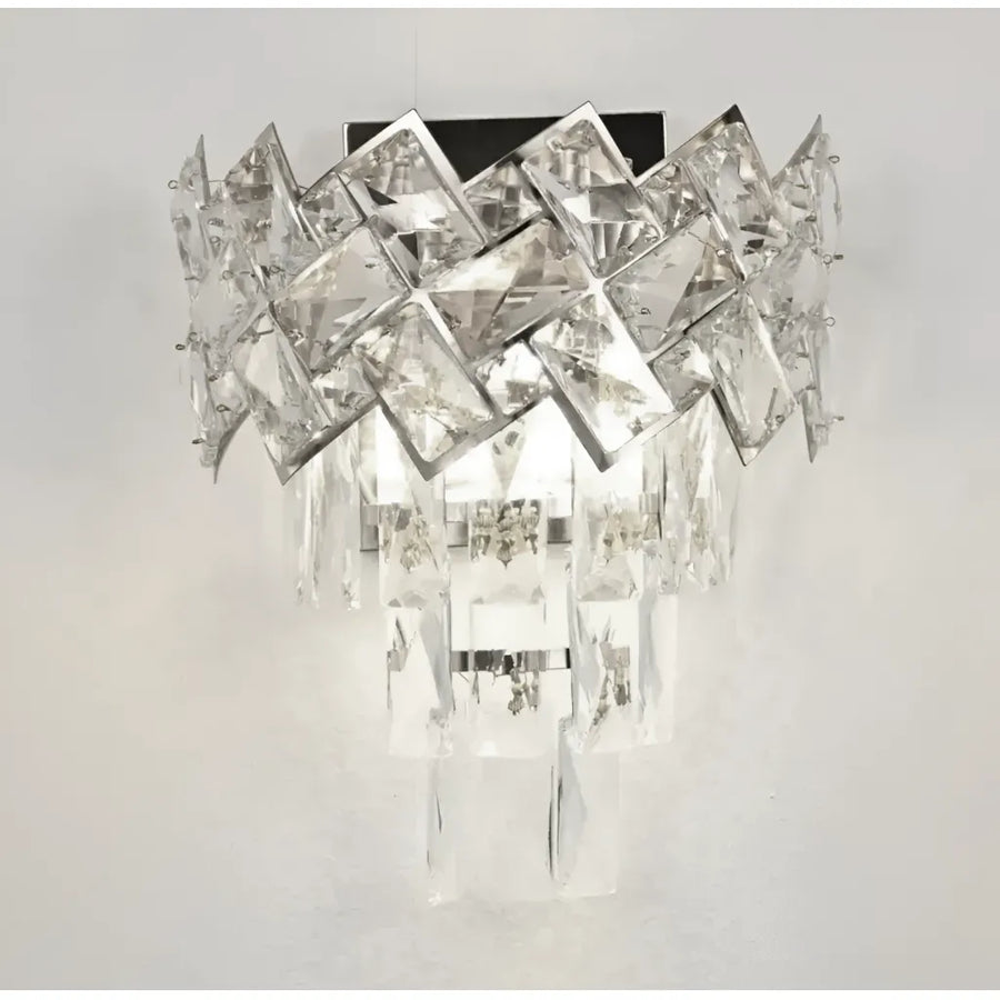 WINDSOR Lampada da parete Cristal, 2x E14, Cromo Lucido Lampade da parete per interni Titolo predefinito Alessandro Design