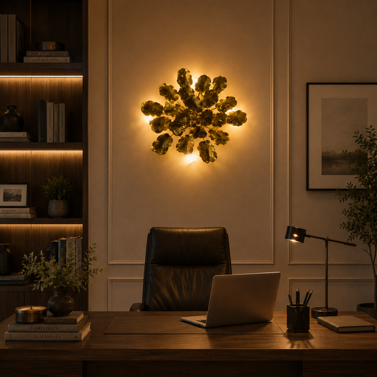 Lampada da parete decorativa Margherita 40 cm 3XG9 Oro