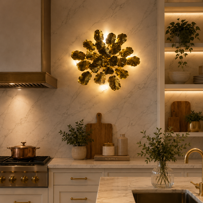 Lampada da parete decorativa Margherita 40 cm 3XG9 Oro