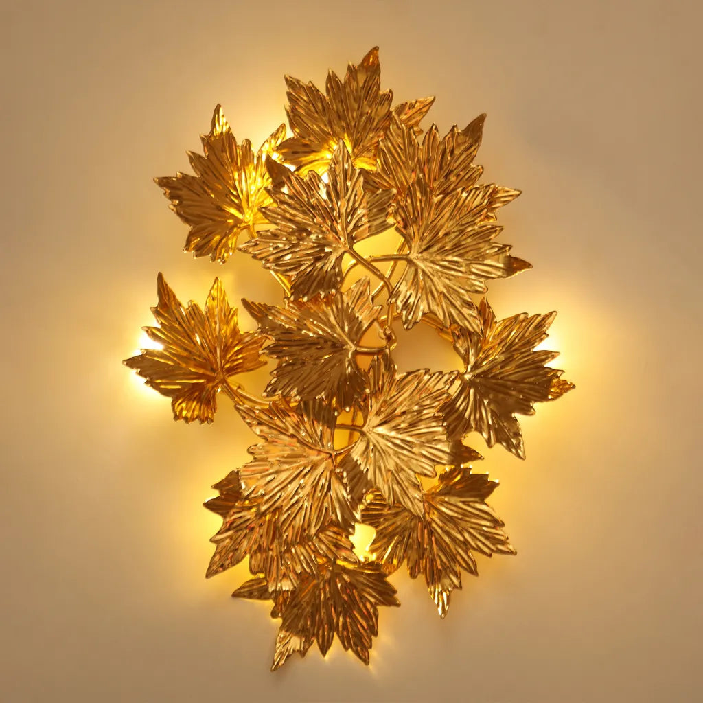 Margheritar Lampada da Parete a Led 45cm 3XG9 Oro Applique da Parete per Interni Titolo predefinito Alessandro Design