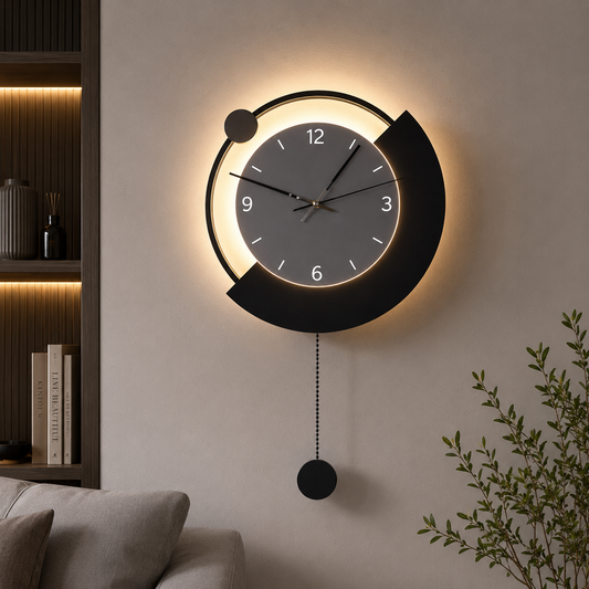 Lampada da parete decorativa a LED ARC Ø30 cm Luce fredda/neutra/calda Nera