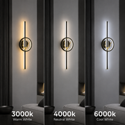 Lampada decorativa a LED CERBOS, 42W, 60cm, Luce calda/neutra/fredda, Nero, Metallo e Acrilico