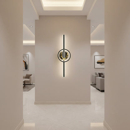 Lampada decorativa a LED CERBOS, 42W, 60cm, Luce calda/neutra/fredda, Nero, Metallo e Acrilico