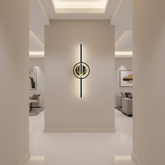 Lampada decorativa a LED CERBOS, 42W, 60cm, Luce calda/neutra/fredda, Nero, Metallo e Acrilico