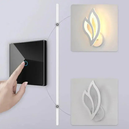 Lampada da parete a LED LILY 14W Petalo Luce Fredda/Calda/Neutra Lampade da parete per interni in Acrilico e Metallo Bianco Titolo predefinito Alessandro Design