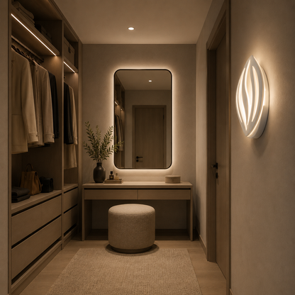 Lampada LED ORCHID 15W Petalo Luce Fredda/Calda/Neutra Acrilico Metallo Bianco