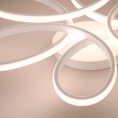 Lampadario a LED con telecomando ELIZA, 63W, Luce Fredda/Calda/Neutra, Dimmerabile, Lampadario a LED Bianco con telecomando Titolo predefinito Alessandro Design