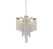 Candelabri Aurora, 4xE14, Diametro 43 cm, Altezza 68 cm, Cromo Lucido, Candelabri Moderni in Metallo Titolo predefinito Alessandro Design