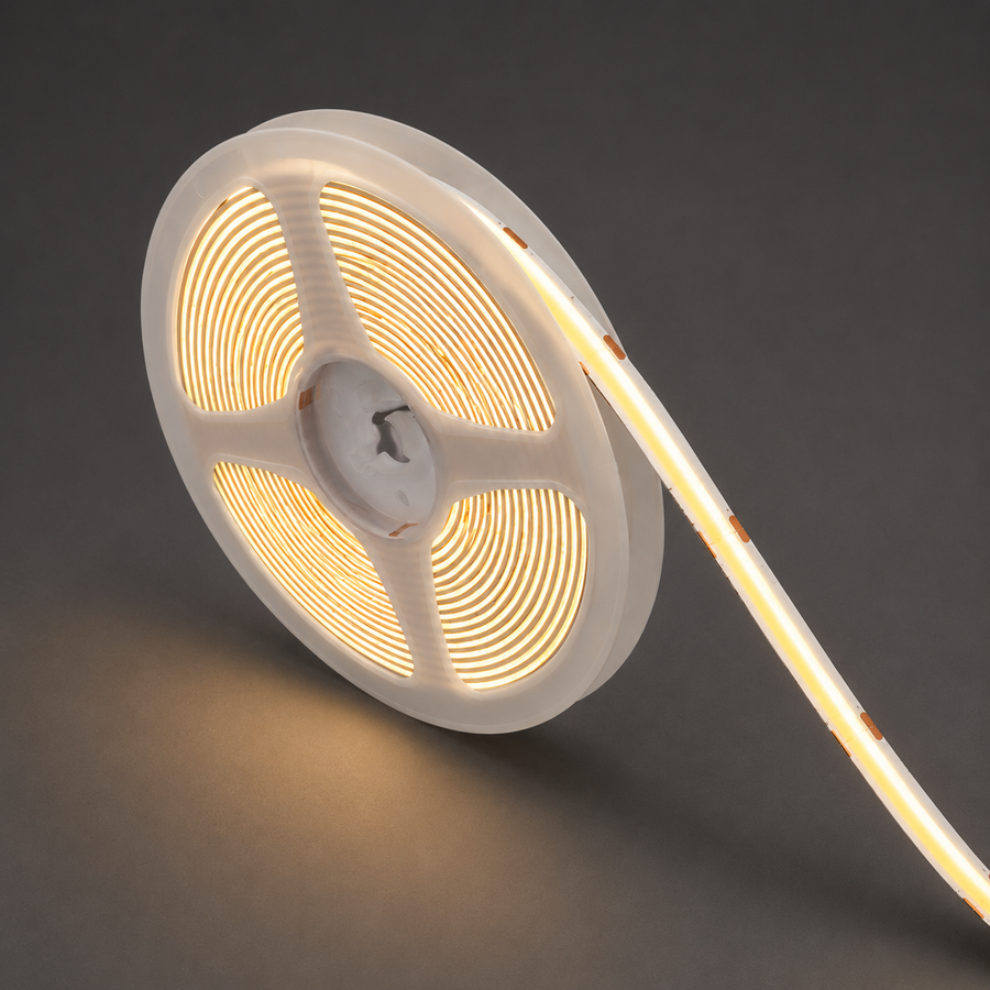 Striscia LED 59W/10M, IP21, Larghezza 0,8cm, Luce Calda, 3000K, Bianco