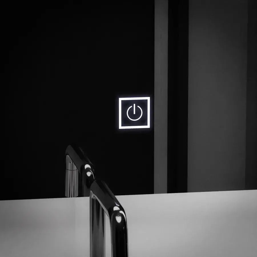 Specchio LED rettangolare, 60x80 cm, Getame Touch Specchio LED semplice Titolo predefinito Alessandro Design