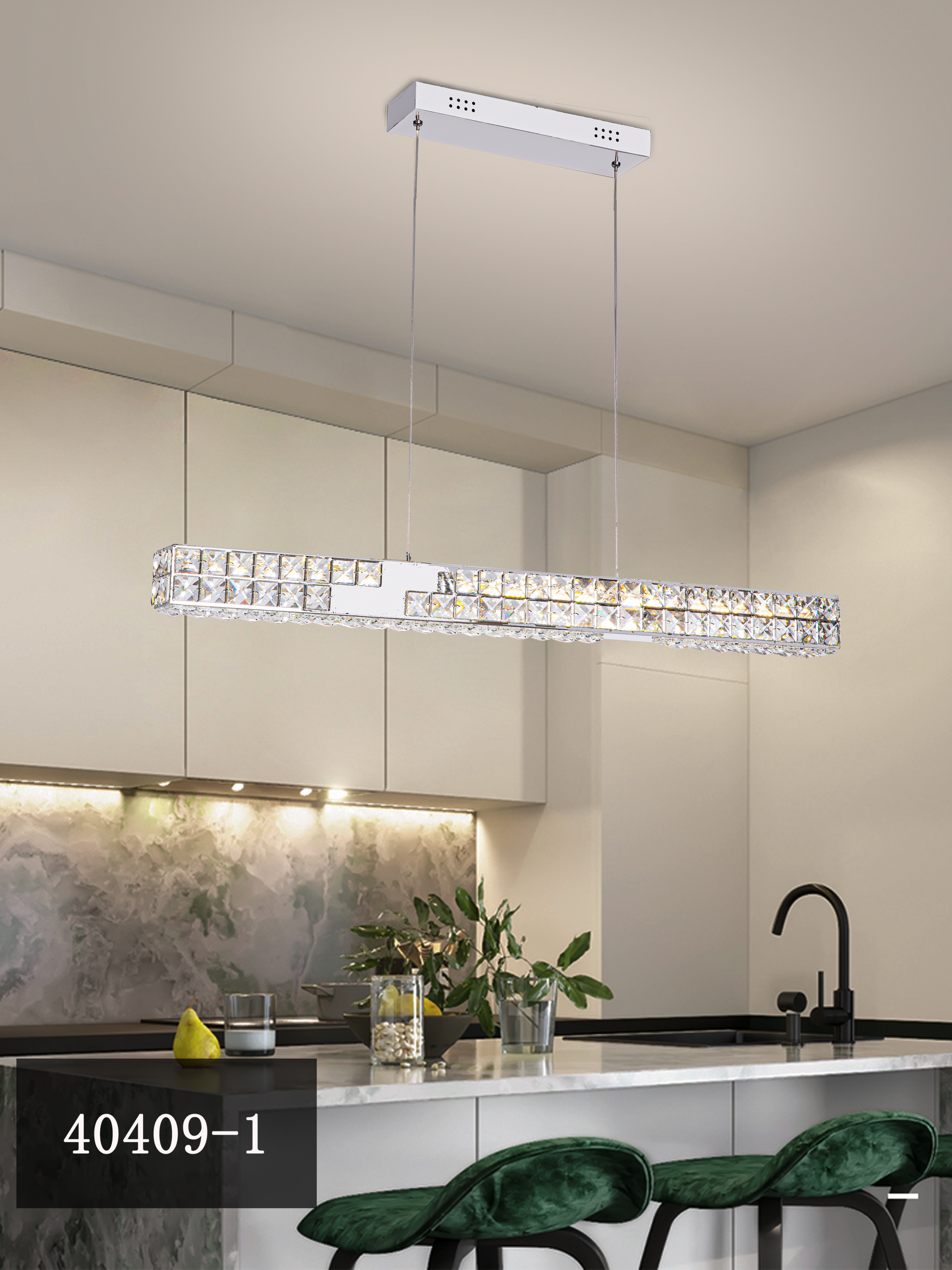 Lampadario LED con Telecomando, PRISMORA, Diametro 85 cm, Altezza 120 cm, Luce Fredda/Neutra/Calda, Dimmerabile, Cromo, Cristallo, Metallo Lampadari Moderni Titolo predefinito Alessandro Design