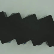 Applique LED AX232, Esterno, 8 Sorgenti, 8W, Nero, 3000K