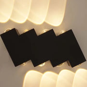 Applique LED AX232, Esterno, 8 Sorgenti, 8W, Nero, 3000K