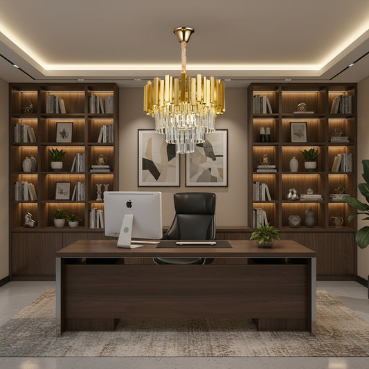 Lampadario BLOIS Nobile, diametro 40 cm, 5x E14 oro, altezza regolabile