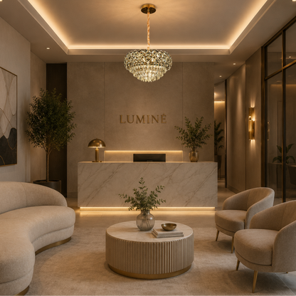 Lampadario in Cristallo BANO Eleganza, 60W, 7xE14, Altezza Regolabile, Metallo e Cristallo, Oro