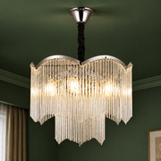 Candelabru Cristal MEKELLE Magno, 10x E14, Diametru 60cm, Metal si Cristal, Crom Lucios, Inaltime Reglabila