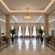PROWES Magno Lampadario in cristallo, 10xE14, D60 cm, Oro, Altezza regolabile, Metallo e cristallo