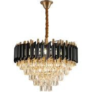 Candelabru Cristal VERSAILLES Eleganza 8x E14, Diametru 50cm, Negru, Auriu Lucios, Inaltime Reglabila Candelabre Cristal Default Title Alessandro Design