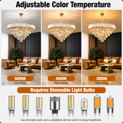 VERSAILLES Supremo Lampadario in cristallo 12xE14, diametro 80 cm, oro lucido e bianco, altezza regolabile