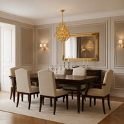 Lampadario TIER Magno Cristallo 13xE14, D60 cm, Oro, Altezza Regolabile, Metallo e Cristallo